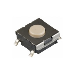 50 pcs - B3FS-1002 IP00 Ivory Plunger Tactile Switch, SPST 50 mA 0.5mm Surface Mount