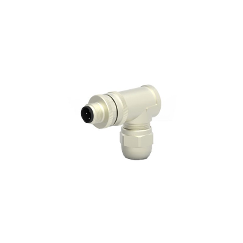 1 pcs - TE Connectivity Circular Connector, 5 Contacts, Cable Mount, M12 Connector, Plug, Male, IP67, T411 Series