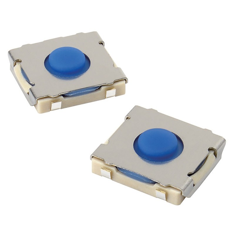 50 pcs - B3SE-1002P Omron 1 Way Surface Mount DIP Switch SPST, Plunger Actuator, IP67