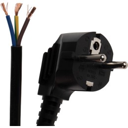 1 pcs - RS PRO Unterminated Type F German Plug Power Cord, 2m