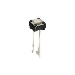 50 pcs - B3F-6000 IP00 Ivory Plunger Tactile Switch, SPST 50 mA 6mm Through Hole