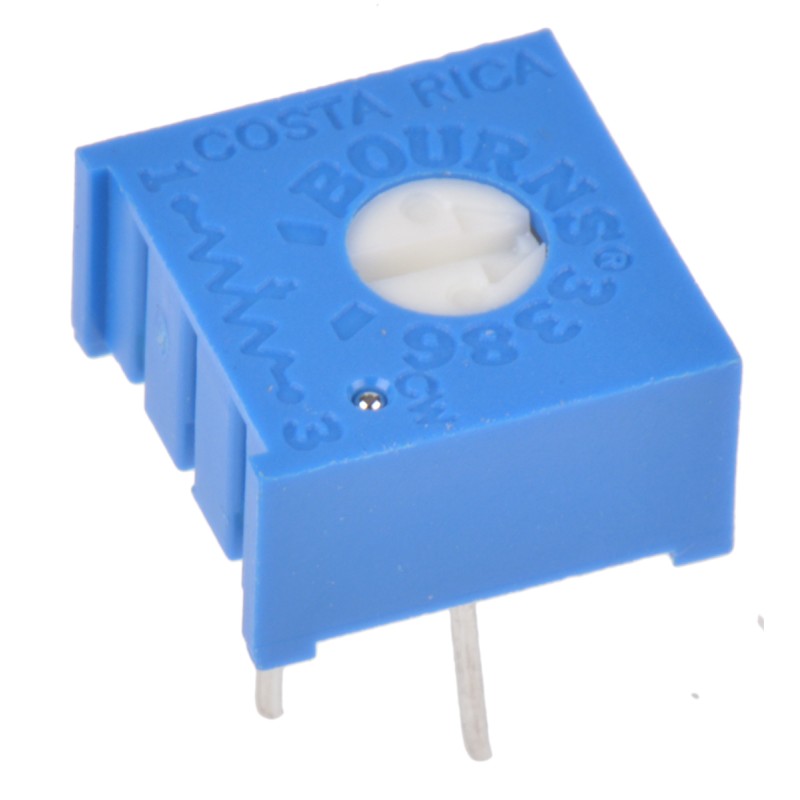 10 pcs - 3386P-1-221LF 220Ω, Through Hole Trimmer Potentiometer 0.5W Top Adjust Bourns, 3386