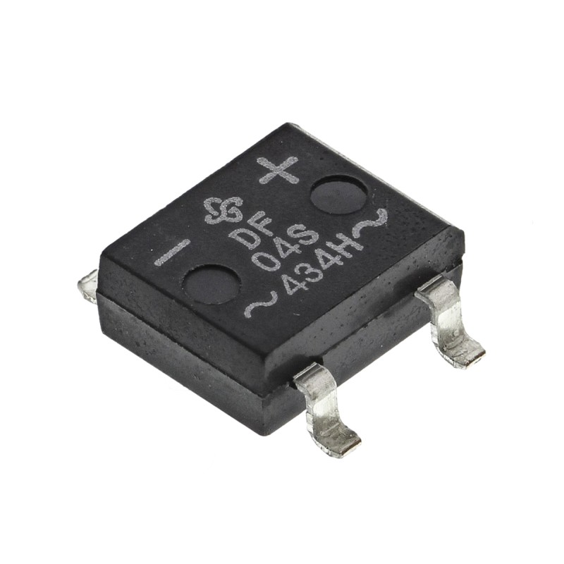 10 pcs - DF04S-E3/77 Vishay Bridge Rectifier, 1A, 400V, 4-Pin