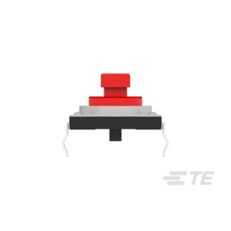 50 pcs - 2425754-1 Red Cap Tactile Switch, SPST 50mA 3mm Through Hole