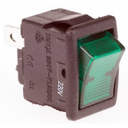 10 pcs - LRA22H2BBGEN ZF Illuminated SPST, On-None-Off Rocker Switch Panel Mount