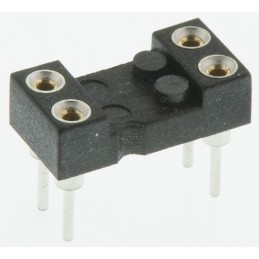50 pcs - 110-87-304-41-001101 Preci-Dip 2.54mm Pitch Vertical 4 Way, Through Hole Turned Pin Open Frame IC Dip Socket, 1A