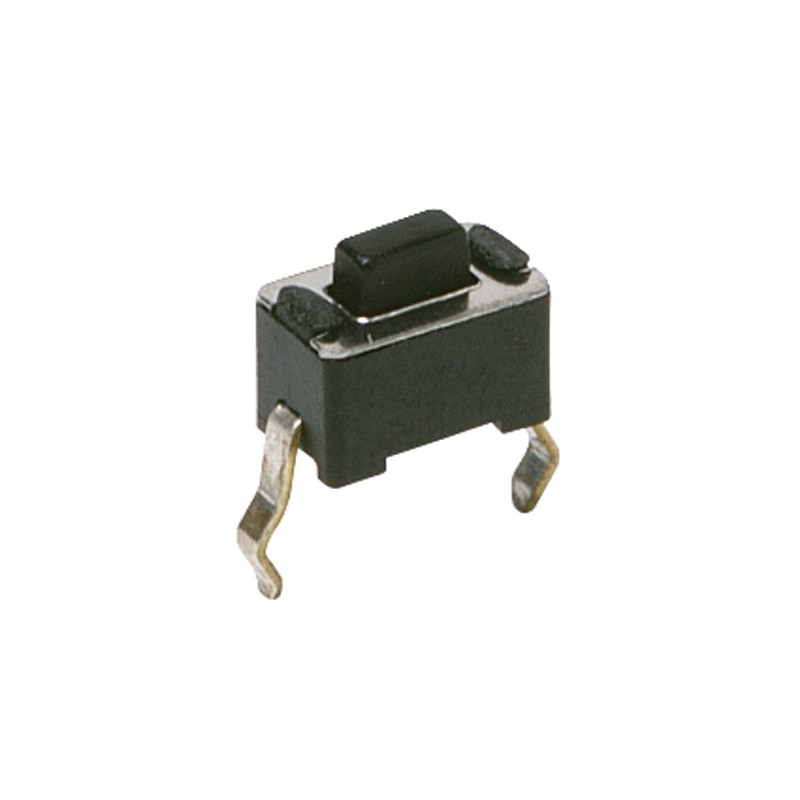 100 pcs - PTS635SL43SMTR LFS IP45 Black Button Tactile Switch, SPST 50 mA 3mm Through Hole