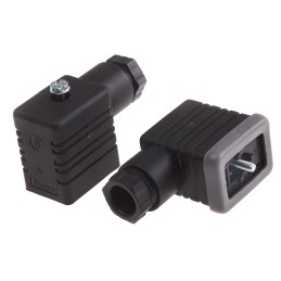 5 pcs - RS PRO 2P+E DIN 43650 B, Female Solenoid Valve Connector, 250 V ac Voltage