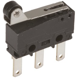 10 pcs - AV38523 Panasonic Roller Lever Micro Switch, Tab Terminal, 3 A @ 250 V ac, SP-CO
