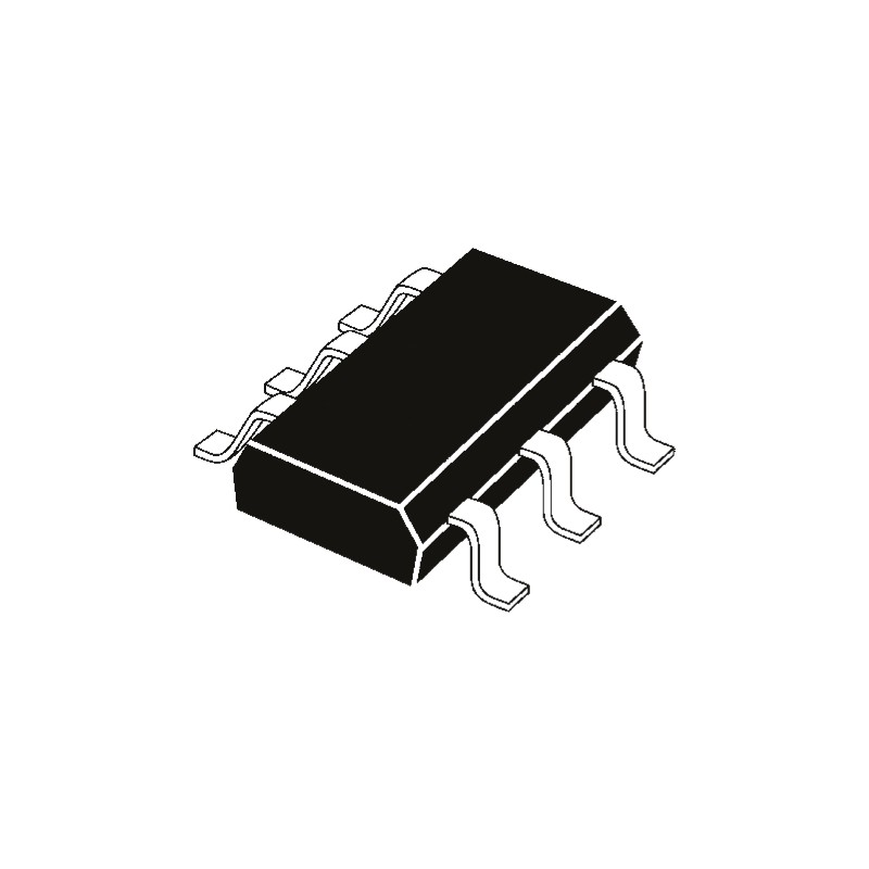 100 pcs - SI1553CDL-T1-GE3 Dual N/P-Channel-Channel MOSFET, 400 mA, 700 mA, 20 V, 6-Pin SOT-363 Vishay SI1553CDL-T1-GE3
