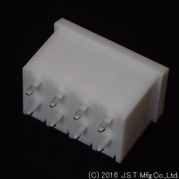 5 pcs - JST XL Series Top Entry Through Hole PCB Header, 8 Contact(s), 5.0mm Pitch, 2 Row(s), Shrouded