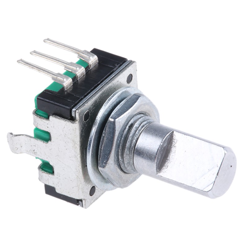 10 pcs - PEC11R-4215F-N0024 Bourns 24 Pulse Incremental Mechanical Rotary Encoder with a 6 mm Flat Shaft, Through Hole