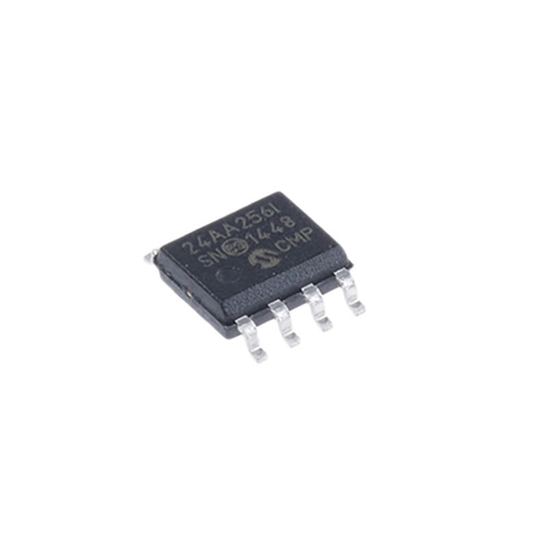 10 pcs - 24AA256-I/SN Microchip 24AA256-I/SN, 256kbit Serial EEPROM Memory, 900ns 8-Pin SOIC Serial-I2C