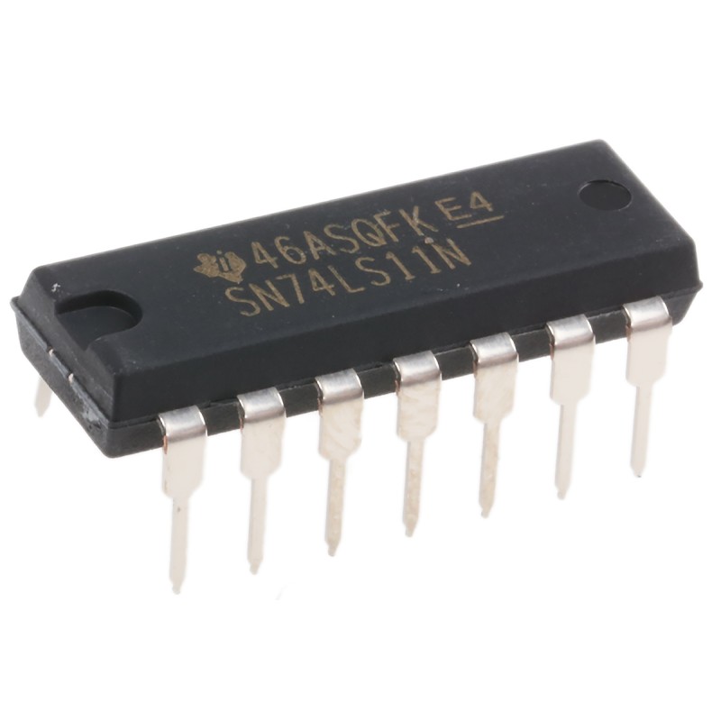 10 pcs - SN74LS11N Texas Instruments SN74LS11N, Triple 3-Input AND Logic Gate, 14-Pin PDIP