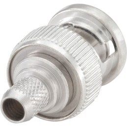 1 pcs - Rosenberger, Plug Cable Mount BNC Connector, 75Ω, Crimp Termination, Straight Body