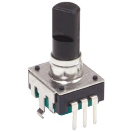 10 pcs - PEC12R-4020F-S0012 Bourns 12 Pulse Incremental Mechanical Rotary Encoder with a 6 mm Flat Shaft (Not Indexed), Through 