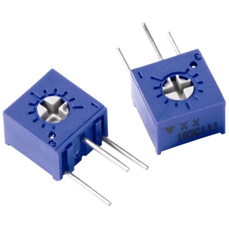 10 pcs - T73YE103KT20 10kΩ, Through Hole Trimmer Potentiometer 0.5W Top Adjust Vishay, T73