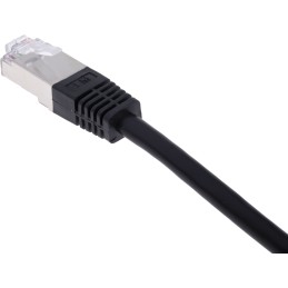 1 pcs - RS PRO Cat6 Male RJ45 to Male RJ45 Ethernet Cable, S/FTP, Black PVC Sheath, 1m