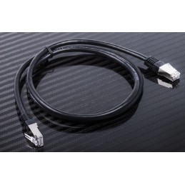 1 pcs - RS PRO Cat6 Male RJ45 to Male RJ45 Ethernet Cable, S/FTP, Black PVC Sheath, 1m