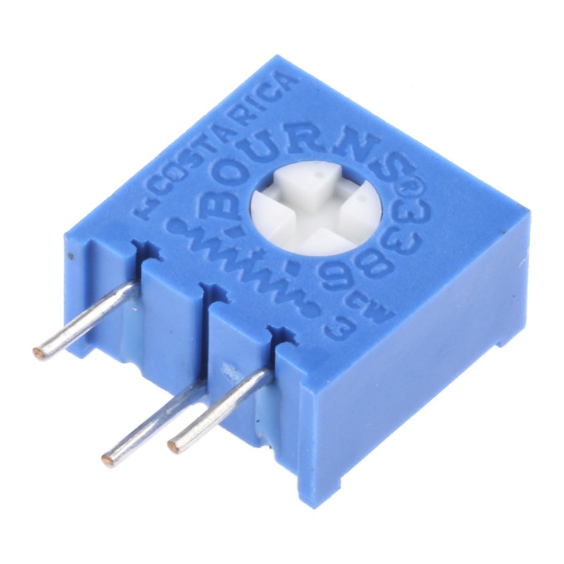 10 pcs - 3386V-1-201LF 200Ω, Through Hole Potentiometer 0.5W Bourns, 3386