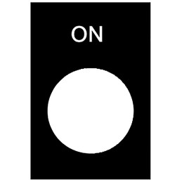 10 pcs - ZB2BY2311 Schneider Electric Marked Legend for Use with XACA Pendant Control Station, On