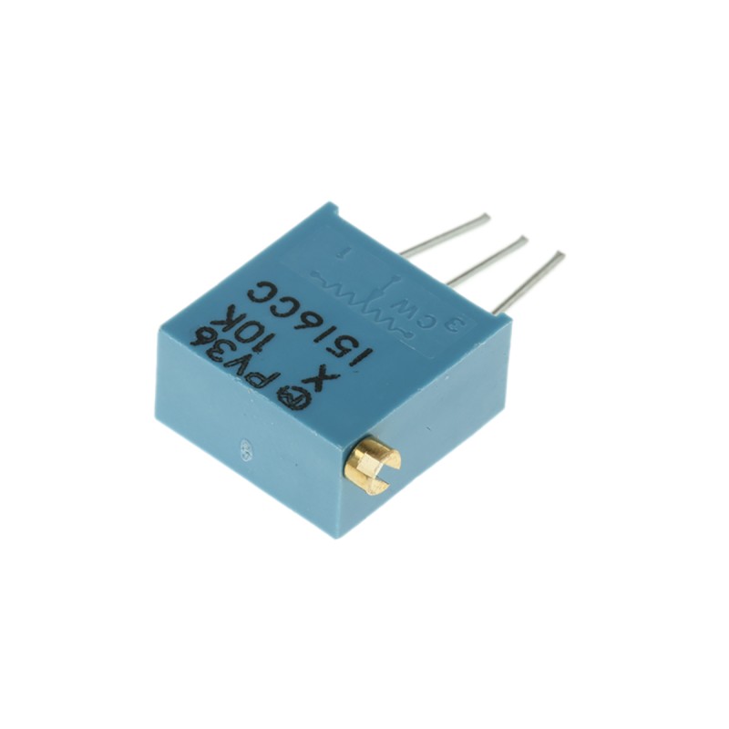 10 pcs - PV36X103C01B00 10kΩ, Through Hole Trimmer Potentiometer 0.5W Side Adjust Bourns, PV36