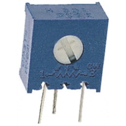 10 pcs - 3386V-1-503LF 50kΩ, Through Hole Trimmer Potentiometer 0.5W Bourns, 3386