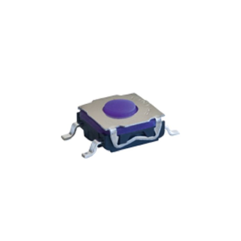 50 pcs - KSEM31JLFS IP67 Silver Momentary Tactile Switch, SPST 50 mA Surface Mount