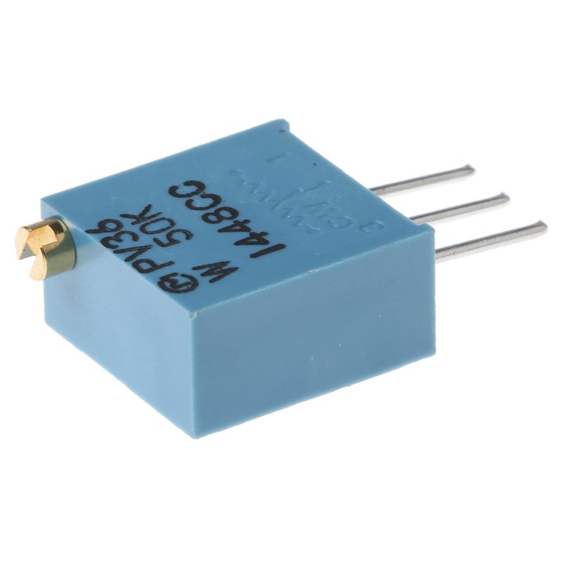 10 pcs - PV36W503C01B00 50kΩ, Through Hole Trimmer Potentiometer 0.5W Top Adjust Bourns, PV36