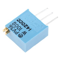 10 pcs - PV36W101C01B00 100Ω, Through Hole Trimmer Potentiometer 0.5W Top Adjust Bourns, PV36