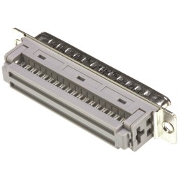 1 pcs - HARTING 37 Way Right Angle Cable Mount D-sub Connector Plug, 2.77mm Pitch