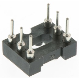 50 pcs - 110-87-306-41-001101 Preci-Dip 2.54mm Pitch Vertical 6 Way, Through Hole Turned Pin Open Frame IC Dip Socket, 1A