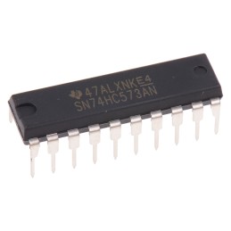 10 pcs - SN74HC573AN Texas Instruments SN74HC573AN 8bit-Bit Latch, Transparent D Type, 3 State, 20-Pin PDIP