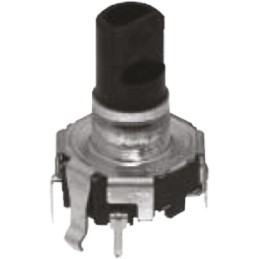 10 pcs - EC12D1564404 Alps Alpine 15 Pulse Incremental Mechanical Rotary Encoder with a 5.975 mm Flat Shaft (Not Indexed), Throu