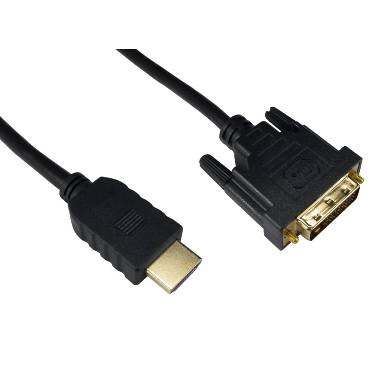1 pcs - RS PRO 1920x1200 Male HDMI to Male DVI-D Dual Link Cable, 5m