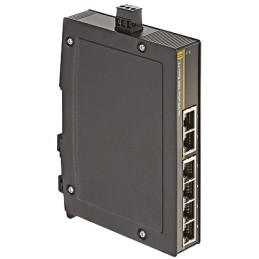1 pcs - HARTING DIN Rail Mount Ethernet Switch, 6 RJ45 Ports, 10/100Mbit/s Transmission, 48V dc