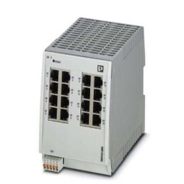 1 pcs - Phoenix Contact DIN Rail Mount Ethernet Switch, 16 RJ45 Ports, 10/100Mbit/s Transmission, 24V dc