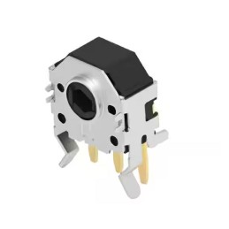 20 pcs - 2416191-1 Black Cap Tactile Switch, SPST 1mA Through Hole