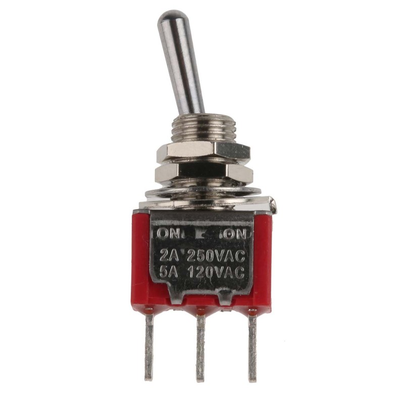 10 pcs - RS PRO Toggle Switch, PCB Mount, On-On, SPDT, Through Hole Terminal, 250V