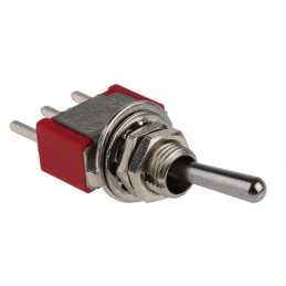 10 pcs - RS PRO Toggle Switch, PCB Mount, On-On, SPDT, Through Hole Terminal, 250V