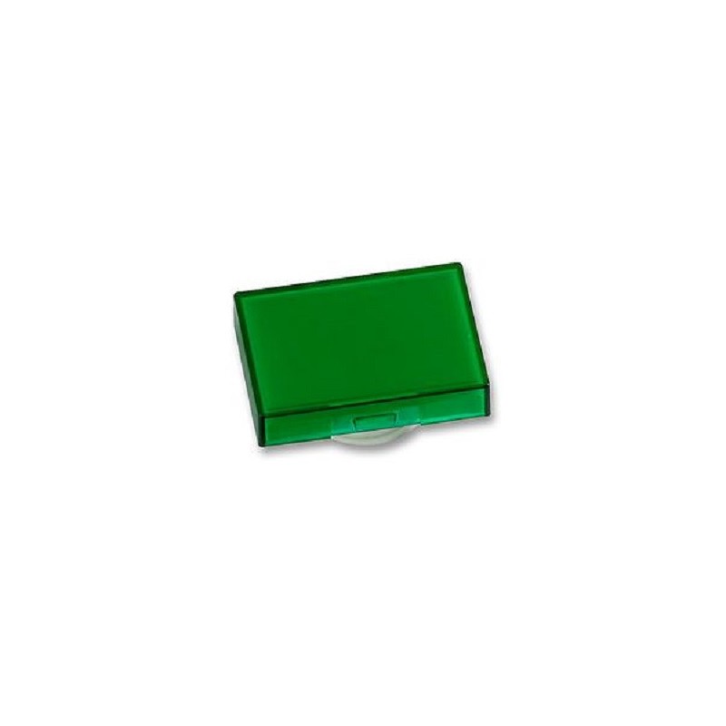 10 pcs - A165L-JGY Omron Green Rectangular Push Button Lens for Use with A16