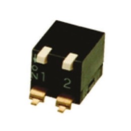 10 pcs - A6SR-2104 Omron 2 Way Surface Mount DIP Switch SPST, Lever Actuator