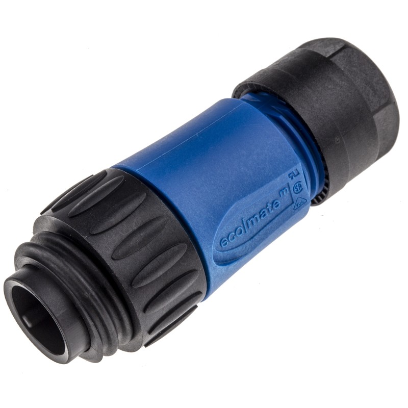 1 pcs - Amphenol Circular Connector, 7 Contacts, Cable Mount, Plug, Male, IP65, IP67, Ecomate Series