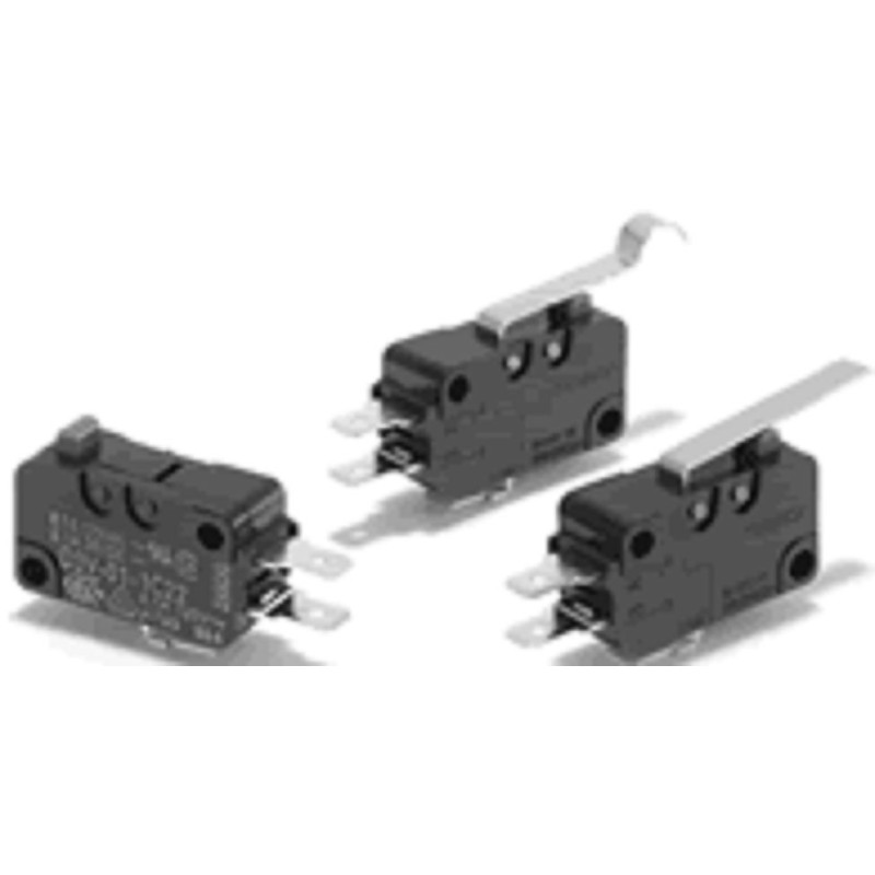20 pcs - D3V-116-1C5 Omron Hinge Roller Lever Limit Switch, IP40, SPDT, 250V ac Max