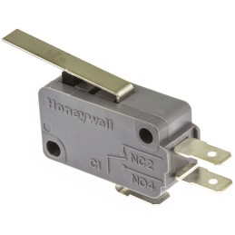 10 pcs - V15T16-EZ100A02 Honeywell Leaf Lever Microswitch, Tab Terminal, 16 A @ 250 V ac, SPDT