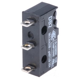 10 pcs - DB2C-A1AA ZF Button Micro Switch, Solder Terminal, 10.1 A @ 250 V ac, SPDT