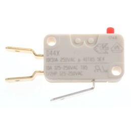 10 pcs - D449-V3AA ZF Button Micro Switch, Tab Terminal, 10 A @ 250 V ac, SPDT