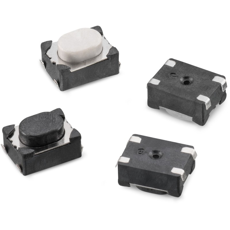 50 pcs - 434123025826 White Plunger Tactile Switch, SPST 50 mA 2.5mm Surface Mount