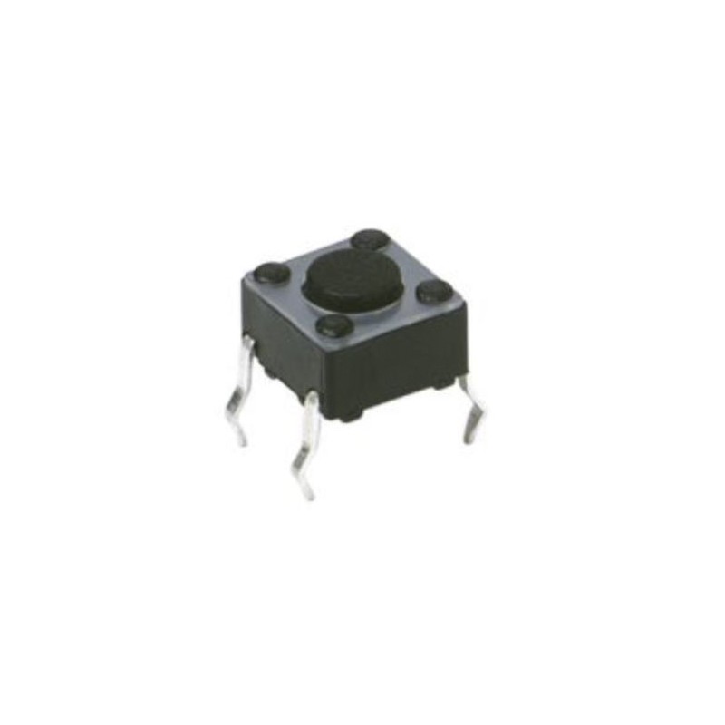 100 pcs - PTS645VH832 LFS IP40 Grey Button Tactile Switch, SPST 50 mA 3.5 (Dia.)mm Through Hole