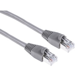 1 pcs - RS PRO Cat5e Male RJ45 to Male RJ45 Ethernet Cable, U/FTP, Grey, 3m